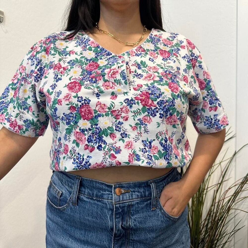 Vintage Floral Blouse